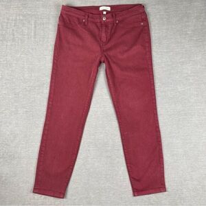 LILA RYAN Maroon Tuscany Skinny Stretch Jeans Women’s Size 32